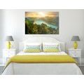 CANVAS PRINT RIVER IN THE MIDDLE OF A GREEN FOREST - PICTURES OF NATURE AND LANDSCAPE - PICTURES
