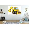 CANVAS PRINT CHILDREN'S EXCAVATOR - CHILDRENS PICTURES - PICTURES