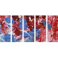 5-PIECE CANVAS PRINT WATERCOLOR IN AN ABSTRACT DESIGN - ABSTRACT PICTURES{% if product.category.pathNames[0] != product.category.name %} - PICTURES{% endif %}