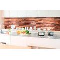 SELF ADHESIVE PHOTO WALLPAPER FOR KITCHEN IMITATION OF WOODEN PANELING - WALLPAPERS