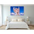 CANVAS PRINT PINK CARING ANGEL IN THE SKY - PICTURES OF ANGELS - PICTURES