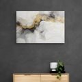 CANVAS PRINT WHITE-GRAY MARBLE - MARBLE PICTURES - PICTURES