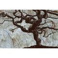 SELF ADHESIVE WALLPAPER ABSTRACT TREE ON WOOD - SELF-ADHESIVE WALLPAPERS - WALLPAPERS