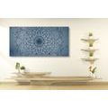 CANVAS PRINT DARK BLUE MANDALA FLOWER - PICTURES FENG SHUI - PICTURES