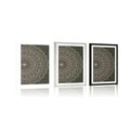 POSTER WITH MOUNT MANDALA IN VINTAGE STYLE - FENG SHUI - POSTERS