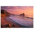 WANDBILD SONNENUNTERGANG ÜBER DEM OZEAN - BILDER VON SONNENAUFGANG UND SONNENUNTERGANG - BILDER
