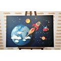 QUADRO VIAGGIO NELLO SPAZIO - QUADRI PER BAMBINI - QUADRI