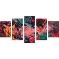 5-PIECE CANVAS PRINT ABSTRACT FLOWERS - ABSTRACT PICTURES{% if product.category.pathNames[0] != product.category.name %} - PICTURES{% endif %}