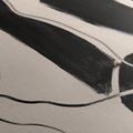 TABLEAU EN 5 PARTIES – LIGNES NOIRES ABSTRAITES - IMAGES FORMES ABSTRAITES - TABLEAUX