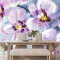 SELF ADHESIVE WALLPAPER ROMANTIC PURPLE FLOWERS - SELF-ADHESIVE WALLPAPERS - WALLPAPERS