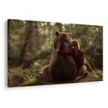 OBRAZ PŘÁTELSTVÍ V LESE - OBRAZY MEDVĚDI - OBRAZY