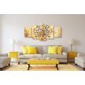 5-PIECE CANVAS PRINT SYMBOL OF THE TREE OF LIFE - PICTURES FENG SHUI - PICTURES