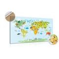 PICTURE ON THE CORK OF A CHILDREN'S WORLD MAP WITH ANIMALS - PICTURES ON CORK{% if kategorie.adresa_nazvy[0] != zbozi.kategorie.nazev %} - PICTURES{% endif %}