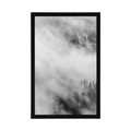 FRAMED POSTER BLACK AND WHITE MISTY FOREST - BLACK AND WHITE - POSTERS