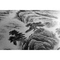 CANVAS PRINT CHINESE LANDSCAPE PAINTING IN BLACK AND WHITE - BLACK AND WHITE PICTURES - PICTURES