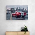 WANDBILD MUSTANG MIT PANORAMA VON NEW YORK - BILDER - 🔥 TOTALAUSVERKAUF