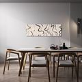TABLEAU SUR TOILE – JEU MINIMALISTE DE TRAITS LIBRES - IMAGES FORMES ABSTRAITES - TABLEAUX