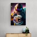 CANVAS PRINT COSMONAUT IN AN UNKNOWN ATMOSPHERE - PICTURES OF ASTRONAUT - PICTURES