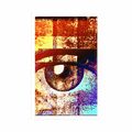 POSTER SURREALISTISCHES AUGE - ABSTRAKT UND GEMUSTERT - POSTER