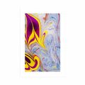 POSTER WITH MOUNT ABSTRACTION IN EBRU STYLE - ABSTRACT AND PATTERNED - POSTERS