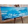 CANVAS PRINT ICE FLOES - PICTURES OF NATURE AND LANDSCAPE - PICTURES