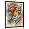 PLAGÁT TIGER S IMITÁCIOU MAĽBY - LEVY A TIGRE - PLAGÁTY