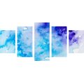 5-PIECE CANVAS PRINT BLUE-VIOLET ABSTRACT ART - ABSTRACT PICTURES{% if product.category.pathNames[0] != product.category.name %} - PICTURES{% endif %}