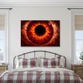 QUADRO SU TELA – OCCHIO DI FUOCO ROSSO - QUADRI HALLOWEEN E HORROR - STAMPE E QUADRI