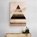 CANVAS PRINT ABSTRACT PYRAMID SHAPES - PICTURES OF ABSTRACT SHAPES - PICTURES