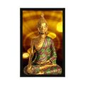 POSTER BUDDHA STATUE WITH AN ABSTRACT BACKGROUND - FENG SHUI - POSTERS