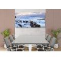 CANVAS PRINT ICELANDIC WATERFALLS - PICTURES OF NATURE AND LANDSCAPE - PICTURES