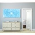 CANVAS PRINT BLUE MANDALA FLOWER - PICTURES FENG SHUI - PICTURES