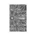 POSTER TEXTUR DES MANDALAS IN SCHWARZ-WEISS - FENG SHUI - POSTER