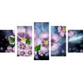 5-PIECE CANVAS PRINT FLORAL FANTASY - ABSTRACT PICTURES{% if product.category.pathNames[0] != product.category.name %} - PICTURES{% endif %}