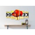 5-PIECE CANVAS PRINT ABSTRACT POPPY - ABSTRACT PICTURES{% if product.category.pathNames[0] != product.category.name %} - PICTURES{% endif %}