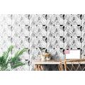 SELF ADHESIVE WALLPAPER MAGICAL LEAVES IN BLACK AND WHITE - SELF-ADHESIVE WALLPAPERS - WALLPAPERS