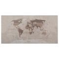OBRAZ NA KORKU MAPA SVĚTA V ŠEDÉ - PICTURES ON CORK - PICTURES
