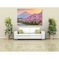 CANVAS PRINT JAPANESE FUJI VOLCANO - PICTURES OF NATURE AND LANDSCAPE - PICTURES