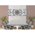 CANVAS PRINT BLACK AND WHITE ORNAMENT - BLACK AND WHITE PICTURES - PICTURES