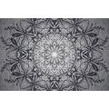 SELF ADHESIVE WALLPAPER ROSETTE IN BLACK AND WHITE - SELF-ADHESIVE WALLPAPERS - WALLPAPERS