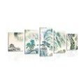 5-PIECE CANVAS PRINT CHINESE LANDSCAPE PAINTING - PICTURES IMITATION OF OIL PAINTINGS - PICTURES