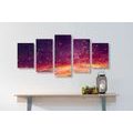 5-PIECE CANVAS PRINT OIL PAINTING OF THE HEAVENS - ABSTRACT PICTURES - PICTURES