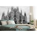 SELF ADHESIVE WALL MURAL MILAN CATHEDRAL IN BLACK AND WHITE - SELF-ADHESIVE WALLPAPERS - WALLPAPERS