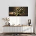 WANDBILD OLIVEN AUF HOLZ - BILDER BÄUME UND LAUB - BILDER