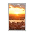 POSTER SUNSET OVER NEW YORK CITY - CITIES - POSTERS
