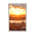 AFFICHE COUCHER DE SOLEIL SUR LA VILLE DE NEW YORK - VILLES - AFFICHES