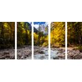 5-PIECE CANVAS PRINT PICTURESQUE MOUNTAIN LANDSCAPE - PICTURES OF NATURE AND LANDSCAPE - PICTURES