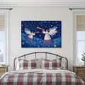 OBRAZ VÁNOČNÍ ANDĚLÉ V ZIMNÍ NOCI - VÁNOČNÍ A ZIMNÍ OBRAZY - OBRAZY