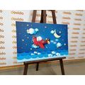 CANVAS PRINT AIRPLANE FLIGHT - CHILDRENS PICTURES - PICTURES