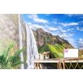 SELF ADHESIVE WALL MURAL SELJALANDSFOSS WATERFALL - SELF-ADHESIVE WALLPAPERS - WALLPAPERS